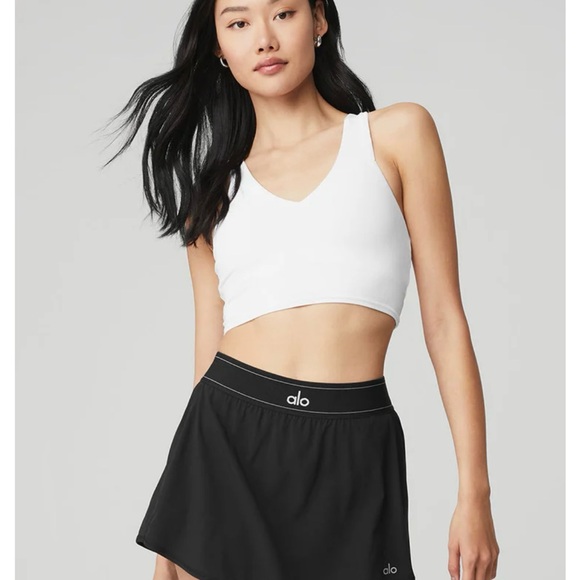 ALO Yoga White Crop Top - Picture 1 of 4